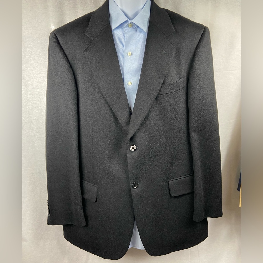 Nordstrom Cashmere Coat Black 43R